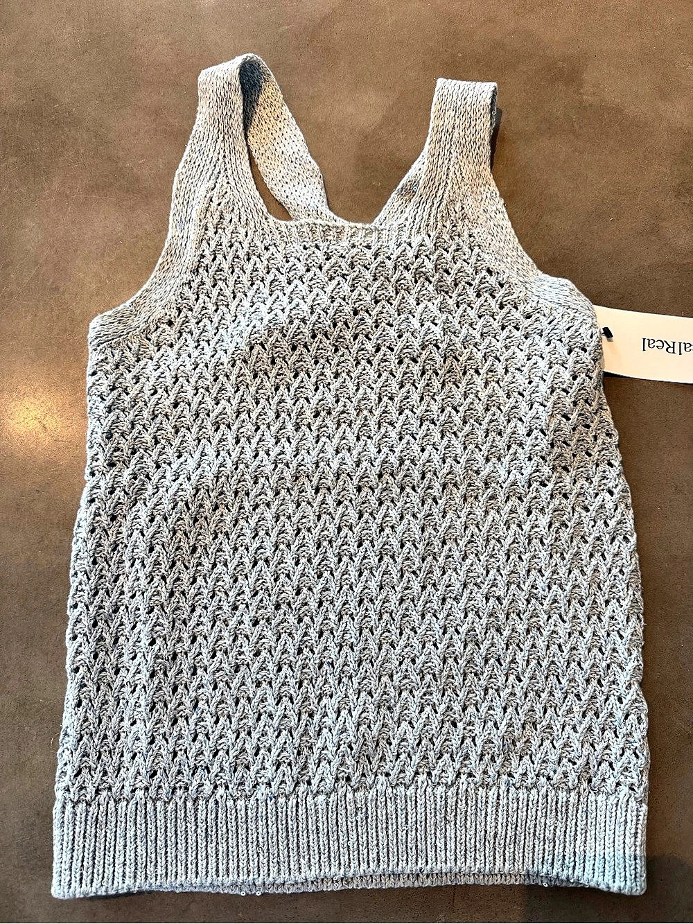 Eleventy blue  Gray Knit Tank Sweater